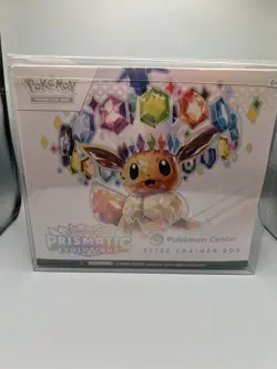 Pokemon Center Prismatic Evolutions ETB Elite Trainer Box SEALED W/Case - Image 1