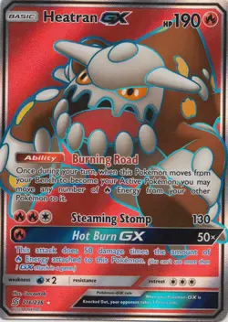 1x Heatran GX - 216/236 - Full Art Ultra Rare NM-Mint Pokemon SM11 - Unified Min - Image 1