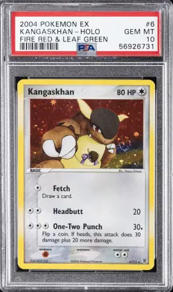 2004 POKEMON EX FIRE RED & LEAF GREEN #6 KANGASKHAN-HOLO PSA 10 - Image 1