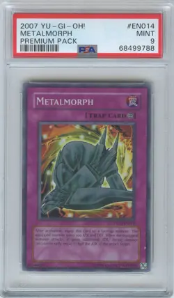 2007 Yu-Gi-Oh! Metalmorph - Super Rare - PP01-EN014 PSA 9 Mint - Image 1