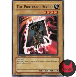 Yugioh The Portrait's Secret LON-E052 Common 1st Edition NM Miscut - Image 1