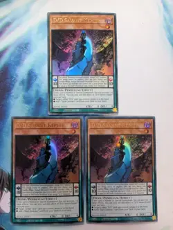 YuGiOh! D/D Savant Kepler MAMA-EN053 x 3 PLAYSET Ultra Rare 1st Ed - Image 1