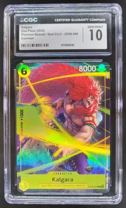 2025 One Piece The Best Vol. 2 Kalgara #OP08-099 CGC 10 A PT - Image 1