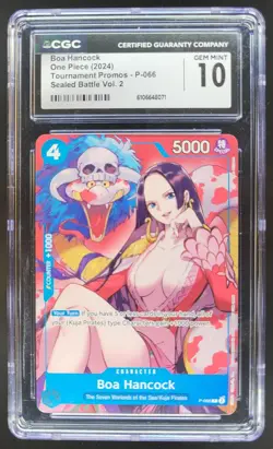 2024 ONE PIECE BOA HANCOCK SEALED BATTLE PROMO P-066 CGC 10 C PT - Image 1