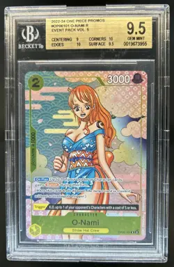 2024 One Piece Event Pack Vol.5 O-Nami Promo #OP06-101 BGS 9.5 - Image 1