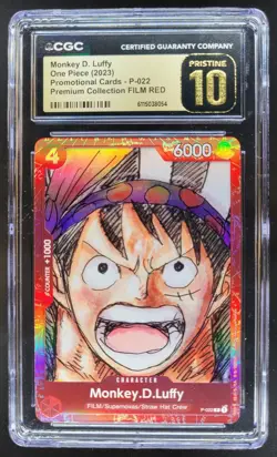 2023 ONE PIECE MONKEY D. LUFFY FILM RED P-022 CGC 10 PRISTINE C PT - Image 1