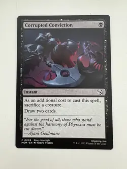 Corrupted Conviction MTG Magic the Gathering Card NM Near Mint MOM - Image 1