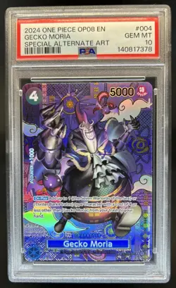 2024 One Piece Two Legends Gecko Moria Special Card Alt Art #ST03-004 PSA 10 - Image 1