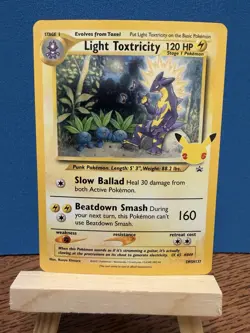 Pokemon TCG Light Toxtricity SWSH137 Sword & Shield Promo Holo Card LP Condition - Image 1