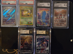 Pokemon- TCG graded card lot psa and cgc 6 card lot japanese - Image 1