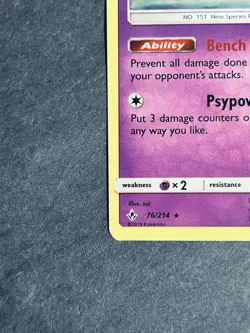 Mew 76/214 Sm-Unbroken Bonds Holo Rare Pokemon Card NM - Image 5