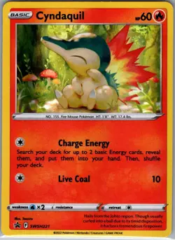 Cyndaquil SWSH221 Holo SWSH: Sword & Shield Promo Cards - Pokemon Card - NM - Image 1