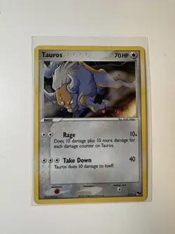 Tauros [Holo Rare] #005/017 Basic 70 HP Pokemon TCG POP Series 2 2005 Card - Image 1