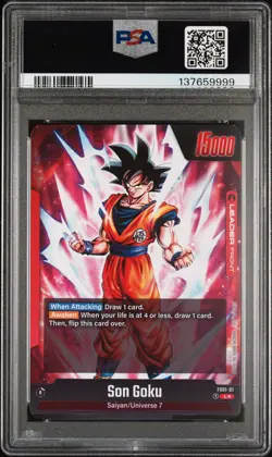 2024 DRAGON BALL PREMIUM CARD COLLECTION -LEADER COLLECTION SON GOKU PSA 9 - Image 2