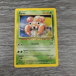 Paras 85/130 Base Set 2 - Common Pokemon Card TCG - WOTC - Image 1