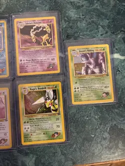 Pokemon TCG Vintage Gym Lot of 13 Cards LP-DMG Condition No Dupes - Image 4