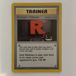 Pokemon Rocket's Hideout 63/64 Neo Revelation Regular Trainer Card NM Uncommon - Image 1
