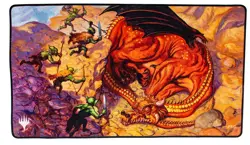 Ultra•PRO MtG Dominaria Remastered SNEAK ATTACK Black Stitched Playmat • NEW - Image 1