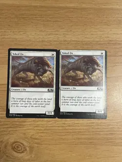 X2 Yoked Ox Magic Origins LP/NM MTG Magic *ONE MISCUT* - Image 1
