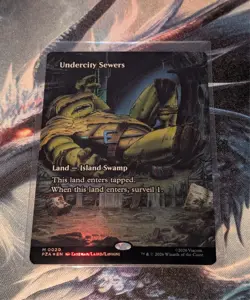 Magic The Gathering T.M.N.T. Undercity Sewers Borderless Foil M/NM - Image 1