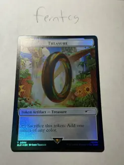 Magic the Gathering Treasure Token Foil NM Sonic Secret Lair Ships Same Day - Image 1