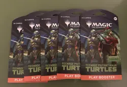 MTG Magic: The Gathering - Teenage Mutant Ninja Turtles -Play Booster Packs (5) - Image 1