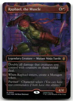 Raphael, the Muscle (0004) (Borderless) #4 (Foil) (NM) TMC Magic MTG - Image 1