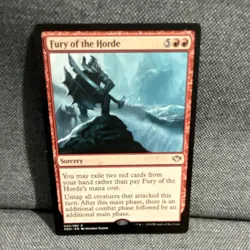 MTG - Fury of the Horde Sorcery DDN Regular Red English Mint Condition - Image 1
