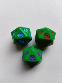 TMNT Magic The Gathering - Set of 3 Spindown Dice - Image 1