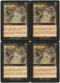 MTG Haunted Crossroads x4 Mercadian Masques Uncommon LP/MP Playset - Image 1