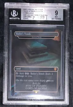Balin's Tomb Surge Foil BGS 9 Graded Lord of the Rings MTG - Image 1