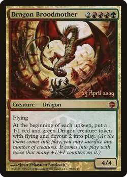 MTG DRAGON BROODMOTHER ALARA REBORN FOIL PRERELEASE - Image 1