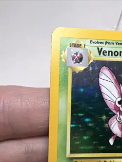 LP Venomoth 13/64 Holofoil Jungle AUTHENTIC Pokemon Card - Image 5