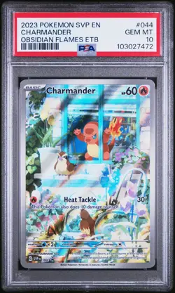 2023 POKEMON SVP EN-SV BLACK STAR PROMO #044 CHARMANDER PSA 10 - Image 1