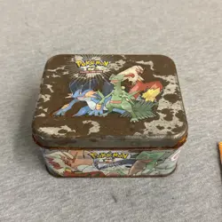 Pokemon TCG EX Ruby & Sapphire Collector Tin 2003 W/ Coin / Counters / Poster - Image 5