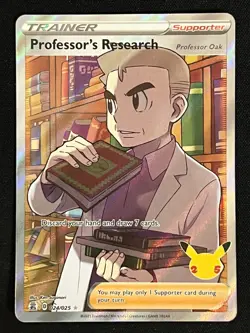 2021 Pokemon TCG English 024/025 Professor's Research Holo - Image 1