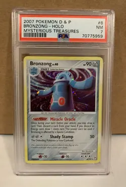 Pokemon TCG Bronzong Holo 2007 Mysterious Treasures 6/123 PSA 7 - Image 3