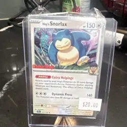 Pokemon Hop's Snorlax 117/159 Cosmos Holo Promo GameStop Exclusive Miscellaneous - Image 1