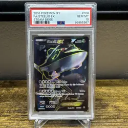 Pokemon PSA 10 Steelix EX Full Art 108/114 XY Steam Siege Ultra Rare - Image 1