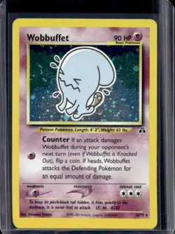 2001 Pokemon Neo Discovery Wobbuffet Holo #16/75 - Image 1