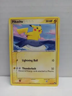 Pokemon TCG Pikachu VG-EX 12/17 Common Card English 2007 - Image 1
