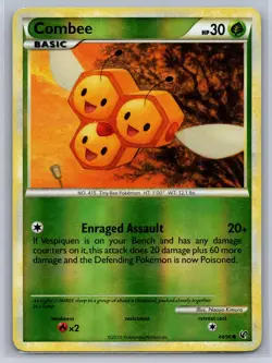Combee 44/90 Reverse Holo Pokemon Undaunted Moderately played - Image 1