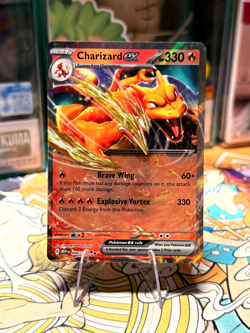 Pokemon Charizard ex EX Holo 006/165 330 HP Stage 2 Fire Dragon English TCG Card - Image 1