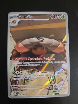 Crustle Illustration Rare - Pokemon Destined Rivals 186/182- NM - Image 1