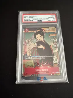 One Piece 2024 Nico Robin #017 English Version 1st Anniversary Set PSA 10 - Image 1