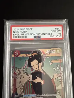 One Piece 2024 Nico Robin #017 English Version 1st Anniversary Set PSA 10 - Image 2