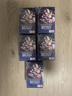 ONE PIECE TCG [OP-14] The Azure Sea’s Seven Sealed Double Pack - Lot of 5 SEALED - Image 1