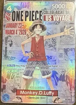 Monkey.D.Luffy (055) (College Basketball US Voyage) P-055 One Piece Promotion - Image 1