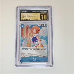 2024 Emperors in the New World Nami PRISTINE CGC 10 Blue / Rare #OP09-050 - Image 1