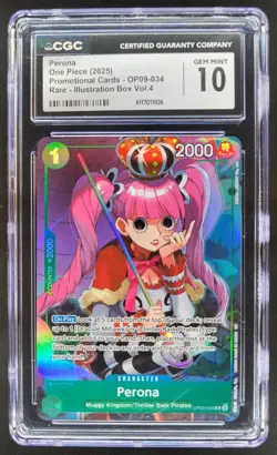 2025 ONE PIECE PERONA RARE ILLUSTRATION BOX OP09-034 CGC 10 B PT - Image 1